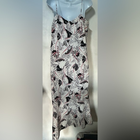 Equipment Women's Jada Silk Slipdress Equipment Cream Asymmetrical Slip Dress - Picture 7 of 11